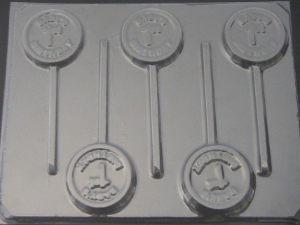 4200 First Birthday Chocolate or Hard Candy Lollipop Mold